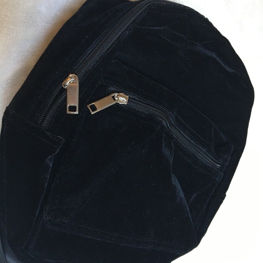 Black mini backpack